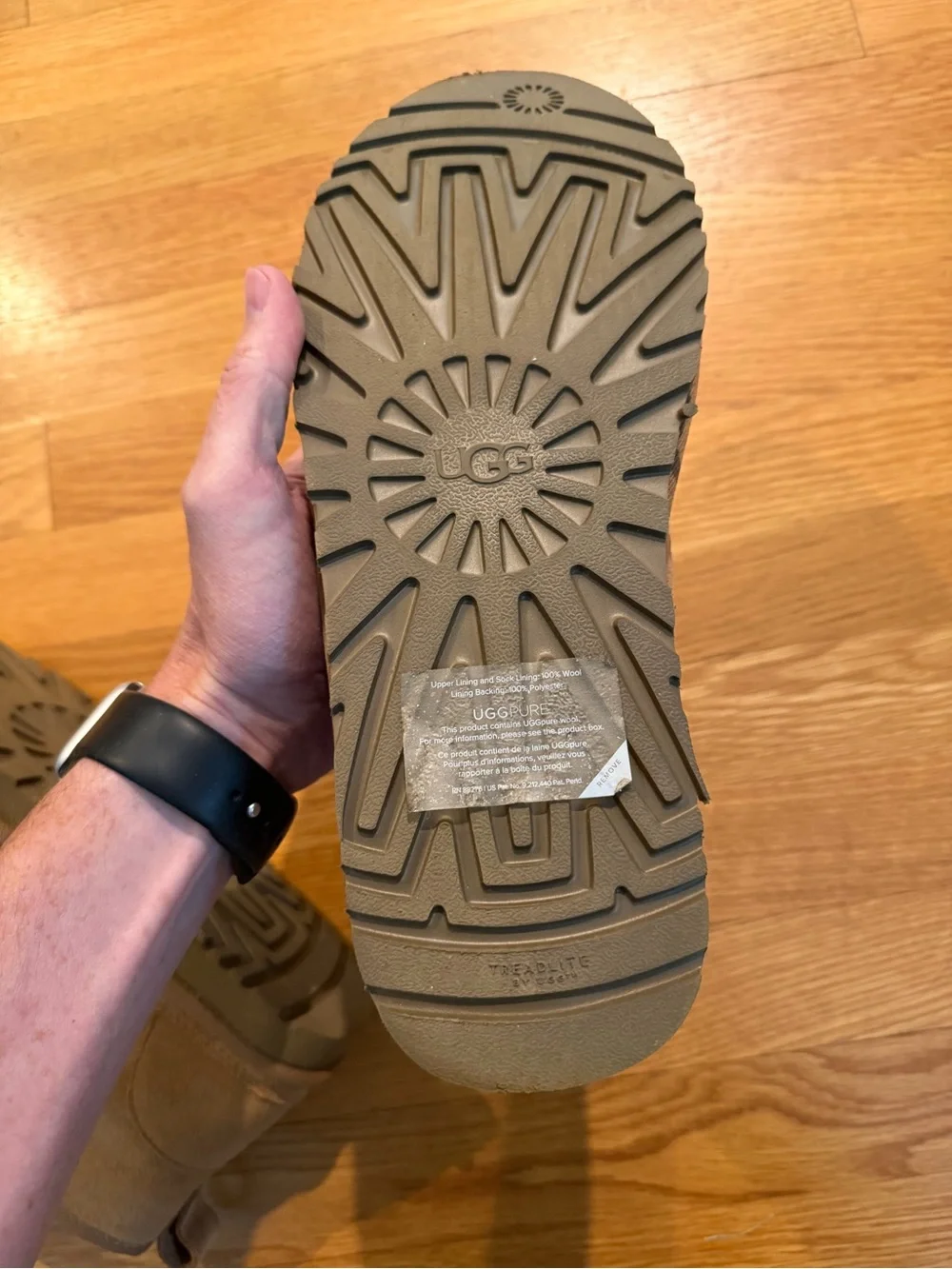 UGG chestnut suede